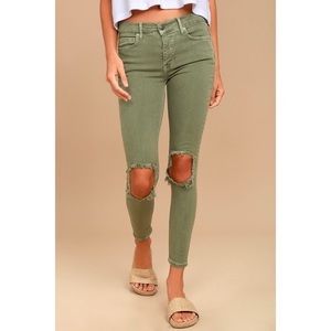 Free People Busted Knee Skinny Jeans